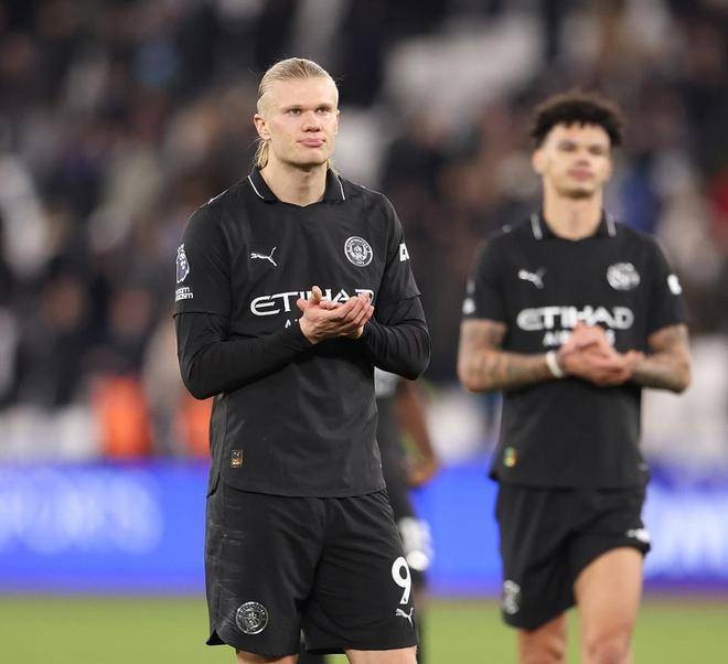 愧对2亿欧身价！25岁哈兰德3次错失良机 仅获5分 连续3场“坐牢”